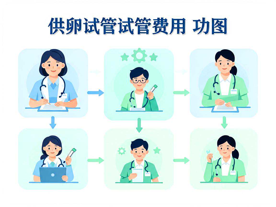 供卵试管费用构成与成功率影响因素示意图