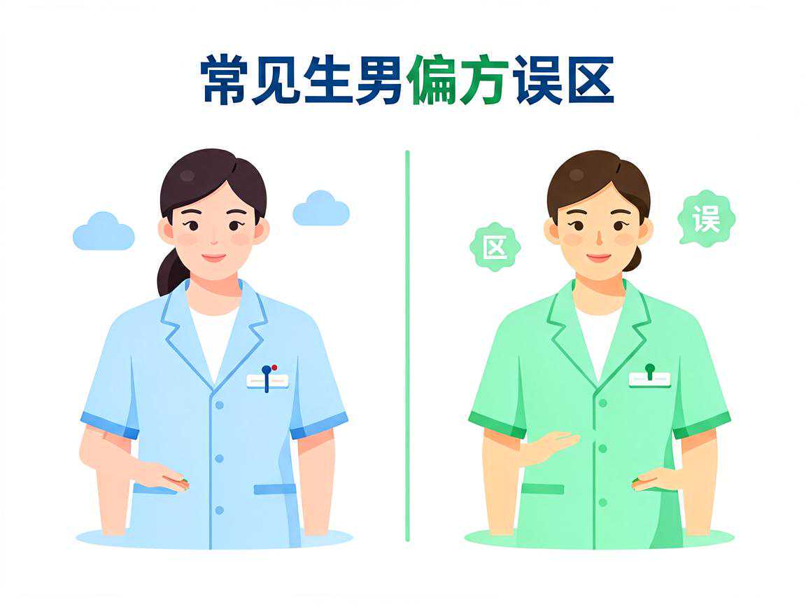 常见生男偏方误区对比示意图