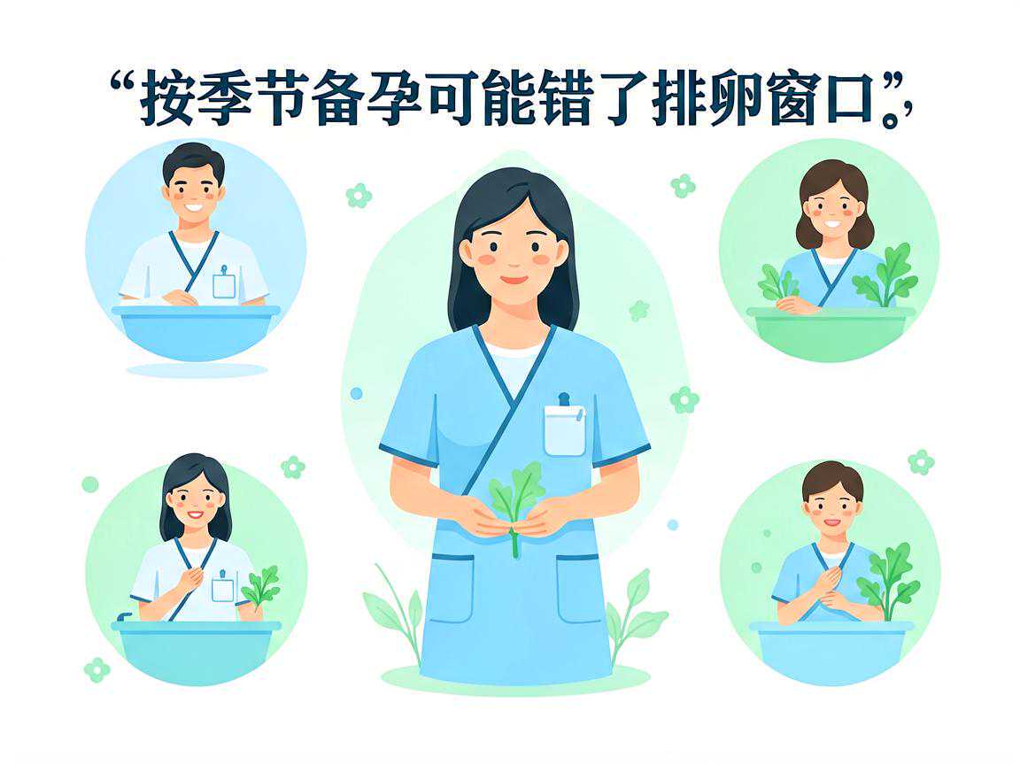 按季节备孕可能错过排卵窗口的示意图