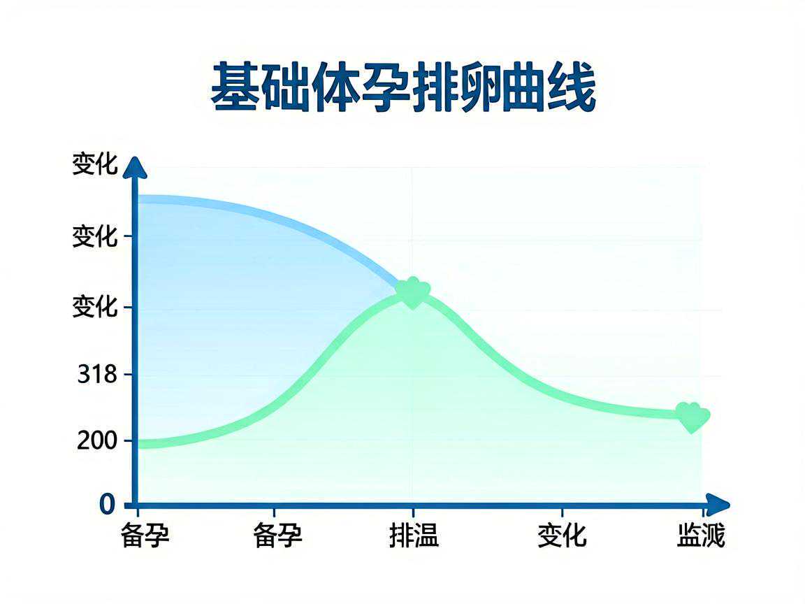 基础体温变化曲线示意备孕排卵监测