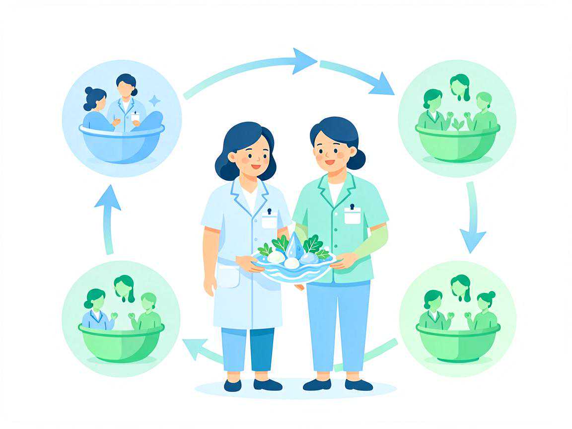 备孕夫妻共同补充营养素协同作用示意图