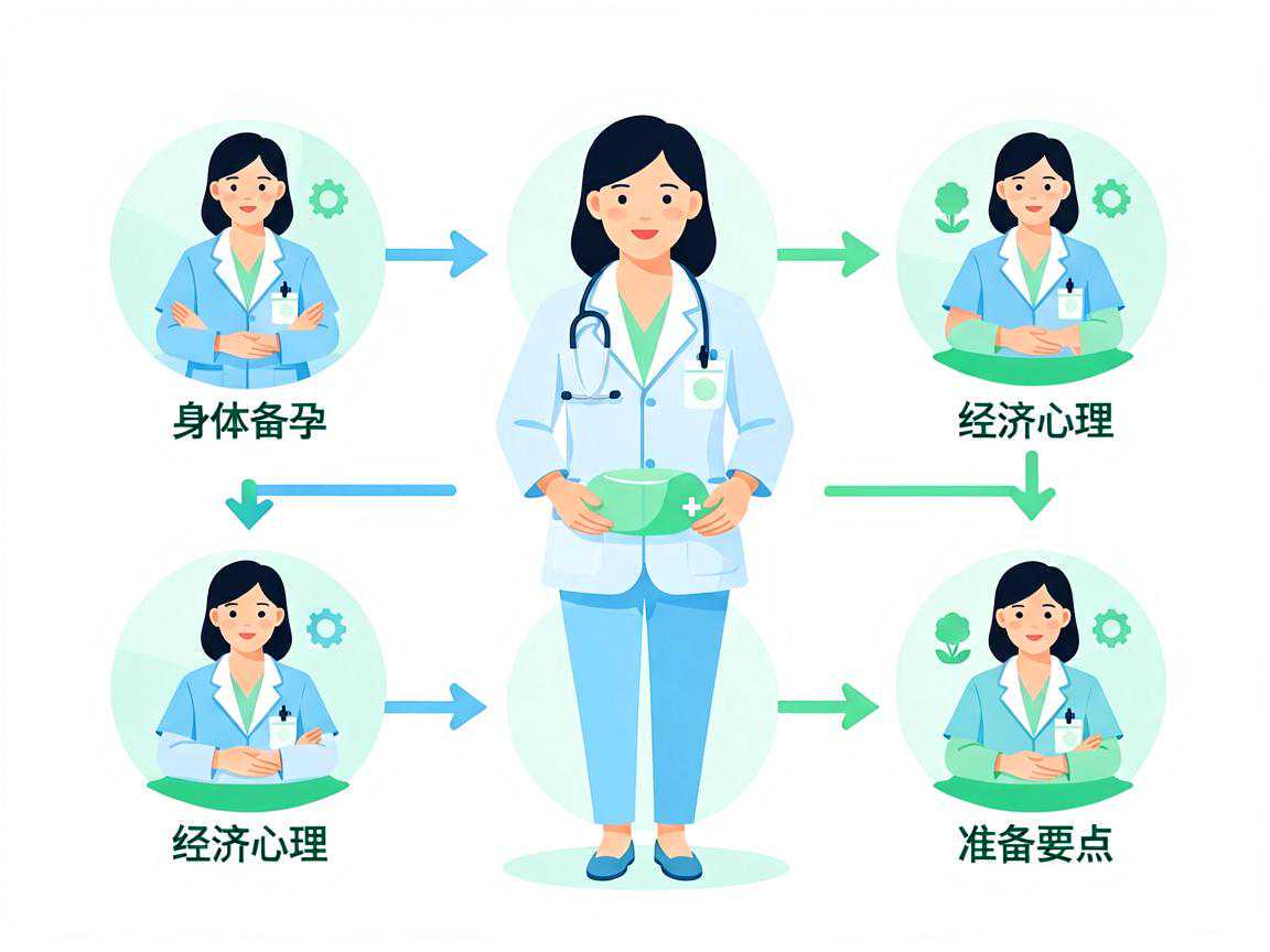 46岁女性备孕决策流程图含身体经济心理准备要点