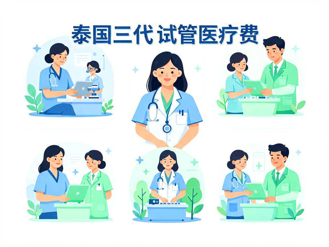 泰国三代试管医疗费用与生活差旅构成图