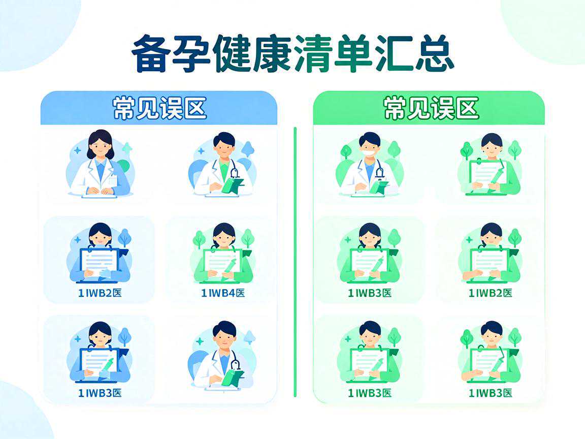 备孕健康清单要点汇总与常见误区对比