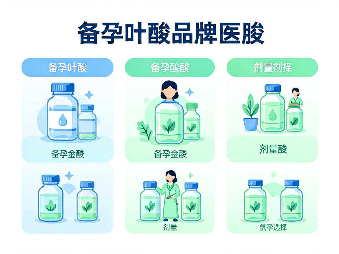 备孕叶酸品牌对比与剂量选择要点图解