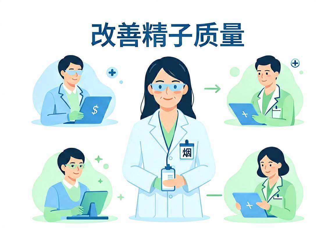 改善精子质量的戒烟限酒与作息要点示意