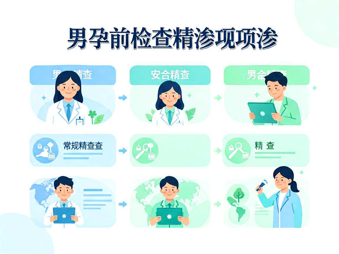 男性孕前检查精液常规项目清单示意图
