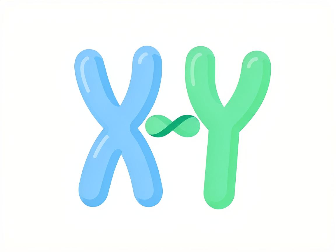 X染色体与Y染色体结合决定胎儿性别示意图
