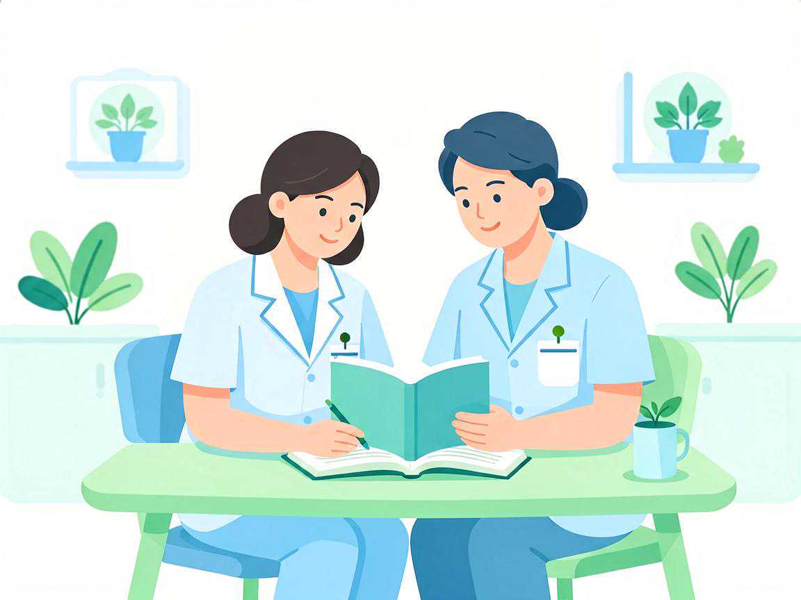 备孕夫妻共同学习孕期知识的温馨场景