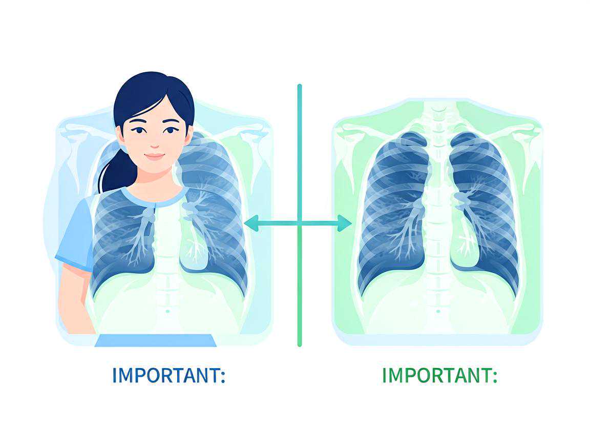 备孕女性DR摄片替代胸透的辐射剂量对比示意图