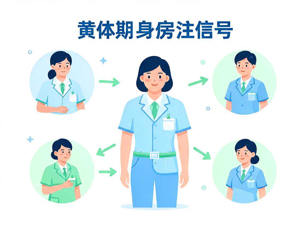 黄体期身体信号与同房注意事项示意图