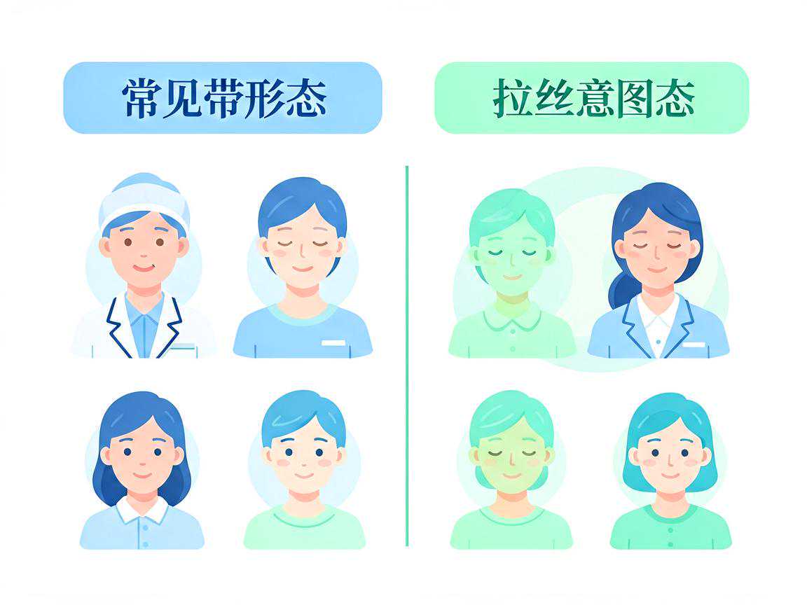 常见白带形态对照与排卵期拉丝始意图解