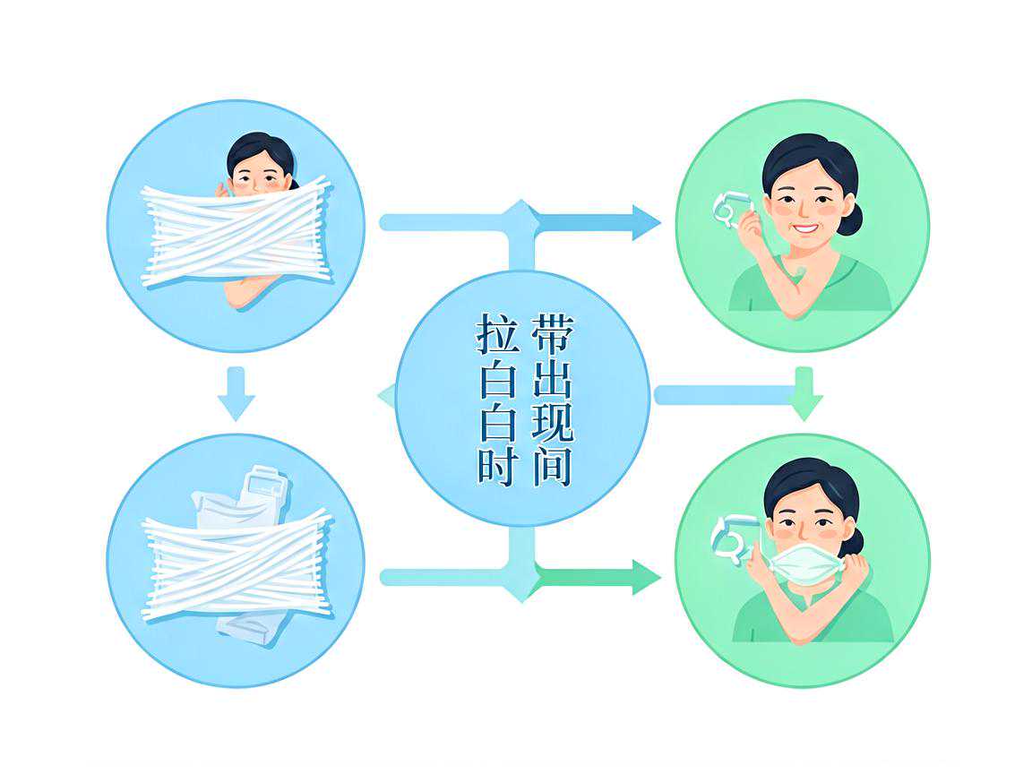 拉丝白带出现时间与排卵窗口关系示意图