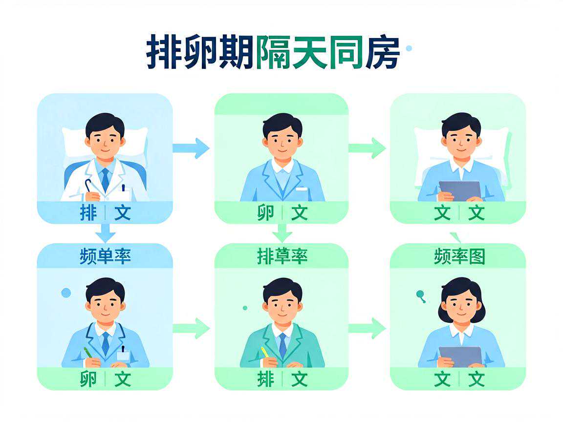 排卵期隔天同房频率安排示意图