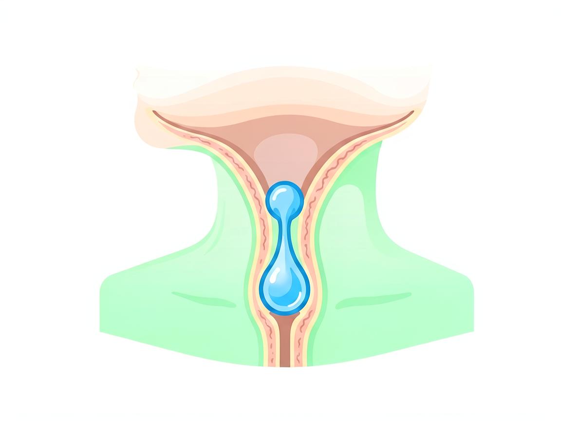 同房后精子进入宫颈管的解剖示意图