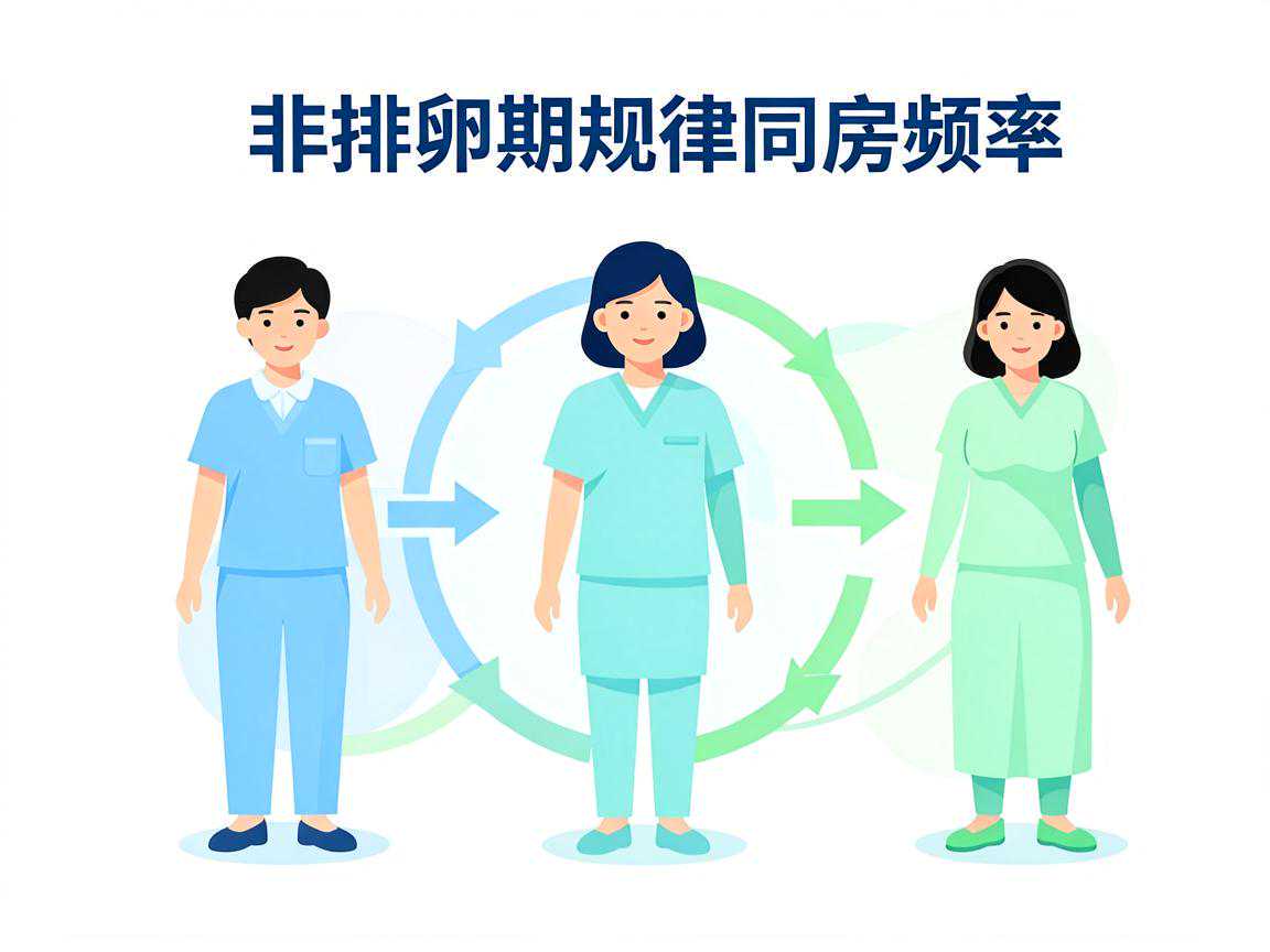 非排卵期规律同房频率与备孕压力关系示意图