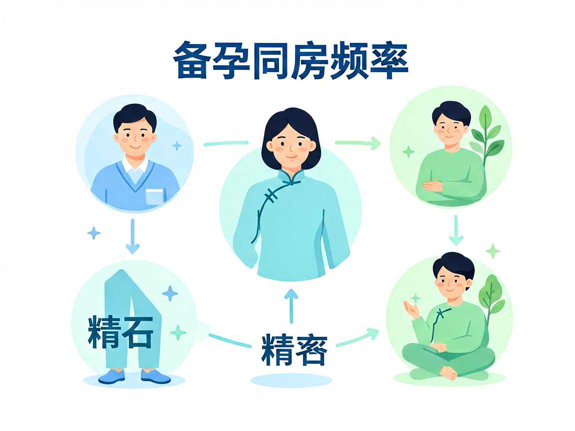备孕同房频率与精子质量关系示意图