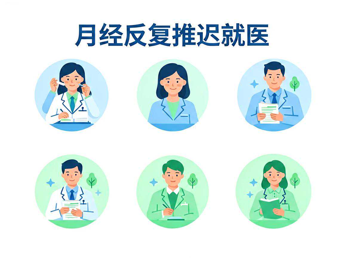 月经反复推迟需就医的信号清单示意