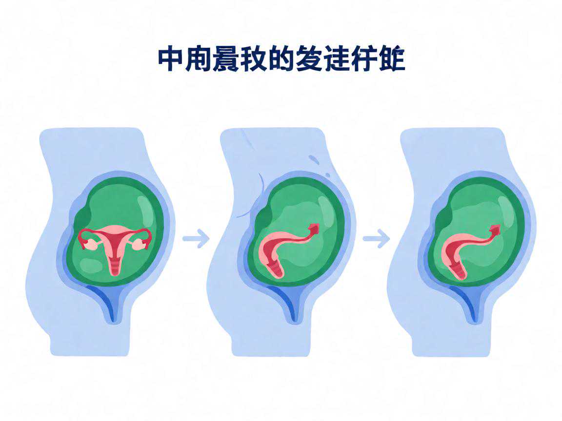 产后子宫复旧过程示意与宫底下降规律图解