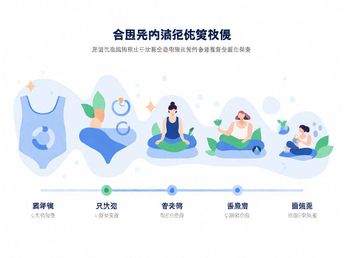 产后骨盆恢复时间线与定型阶段示意图