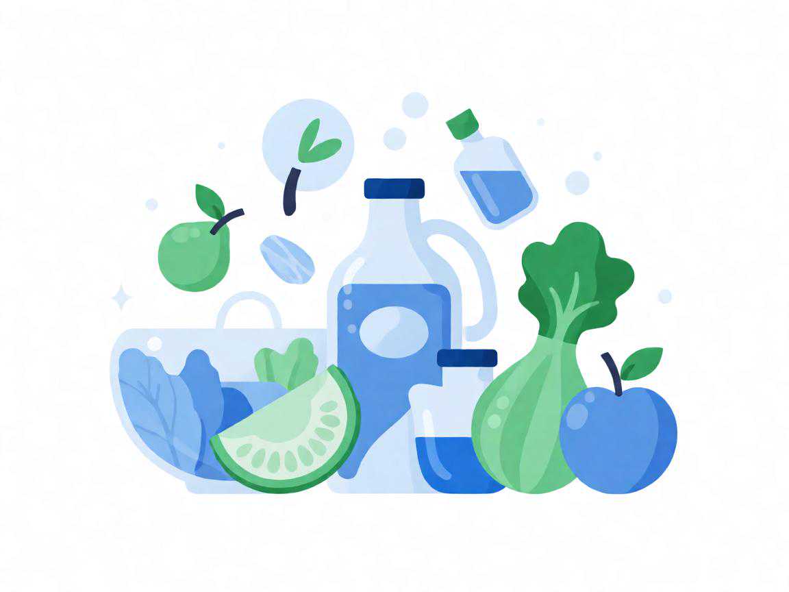 流产后营养饮食搭配示意图含蛋白质和蔬果