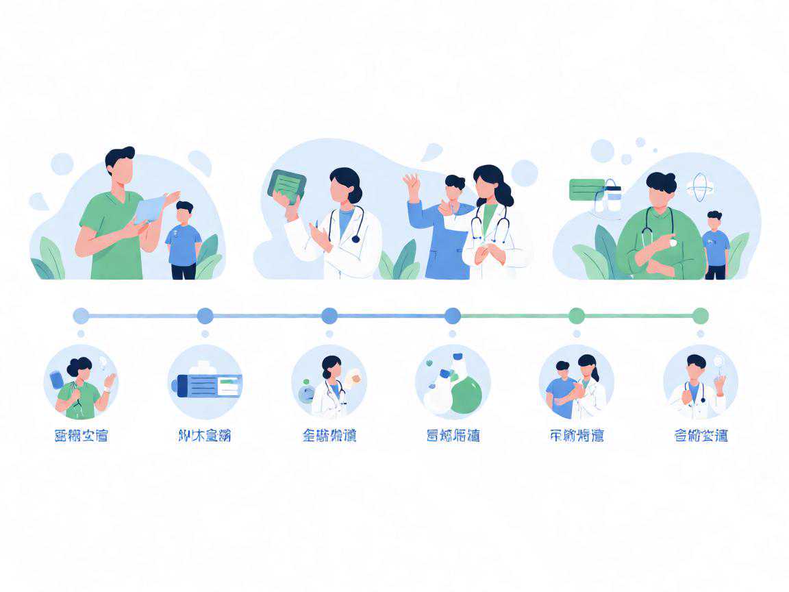 产后6周产褥期各阶段身体恢复时间线示意图
