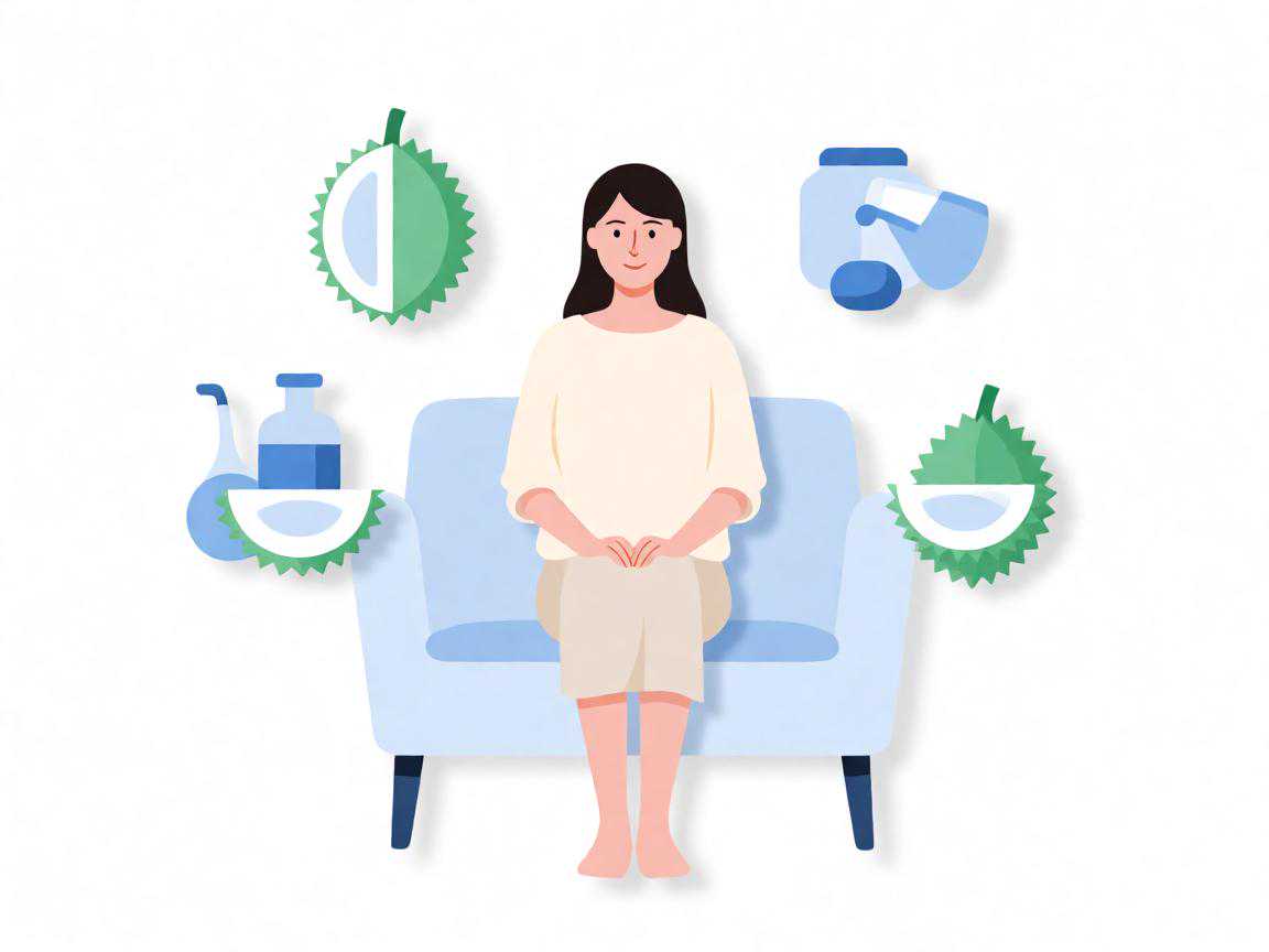 小产后食用榴莲的时机与注意事项示意图