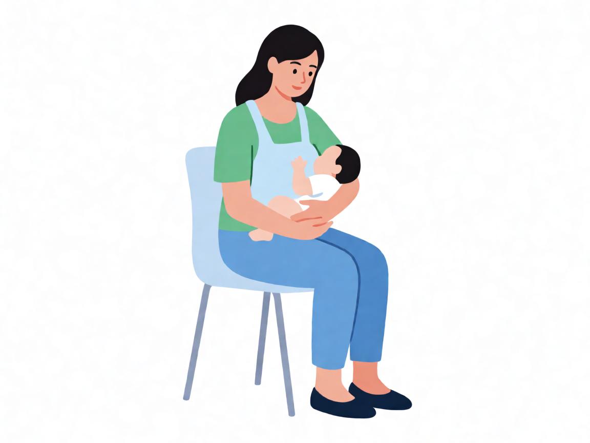 产后72小时科学开奶的正确含乳姿势示意