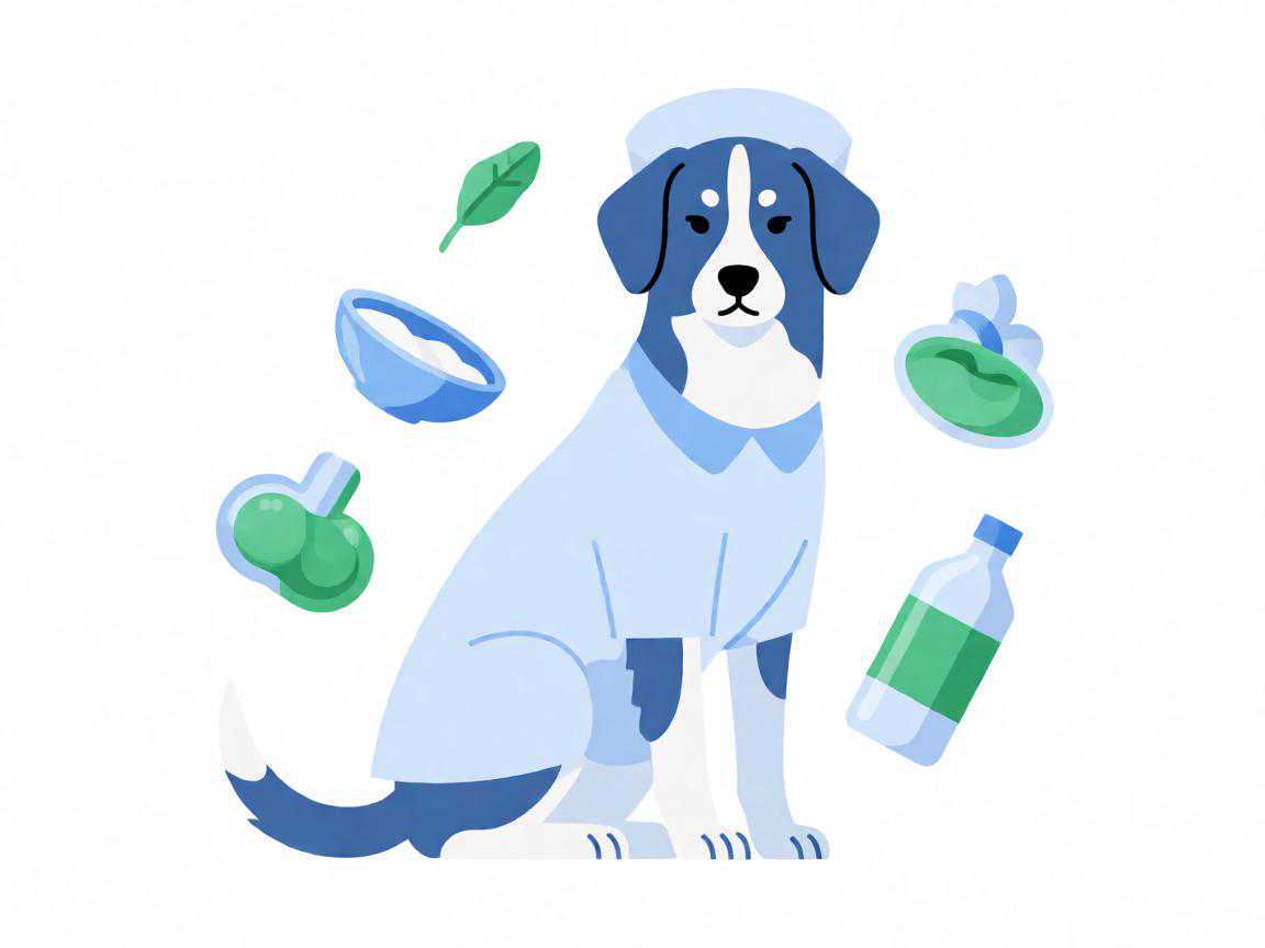 哺乳期母犬下奶食物搭配示意图