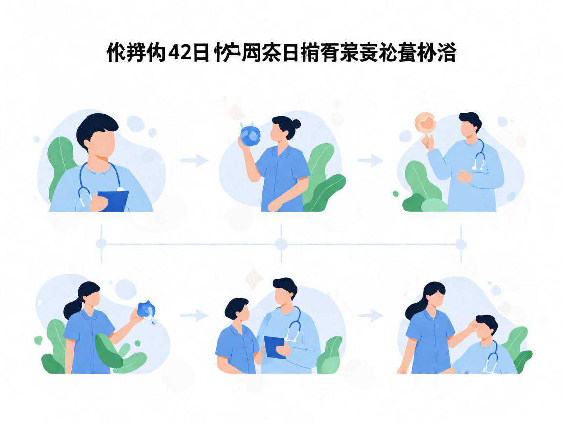 产后42天检查异常项目及随访方式示意图