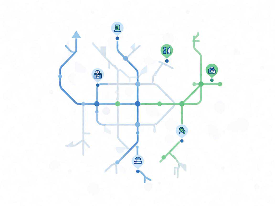 北京各大生殖医学中心地铁线路分布示意图
