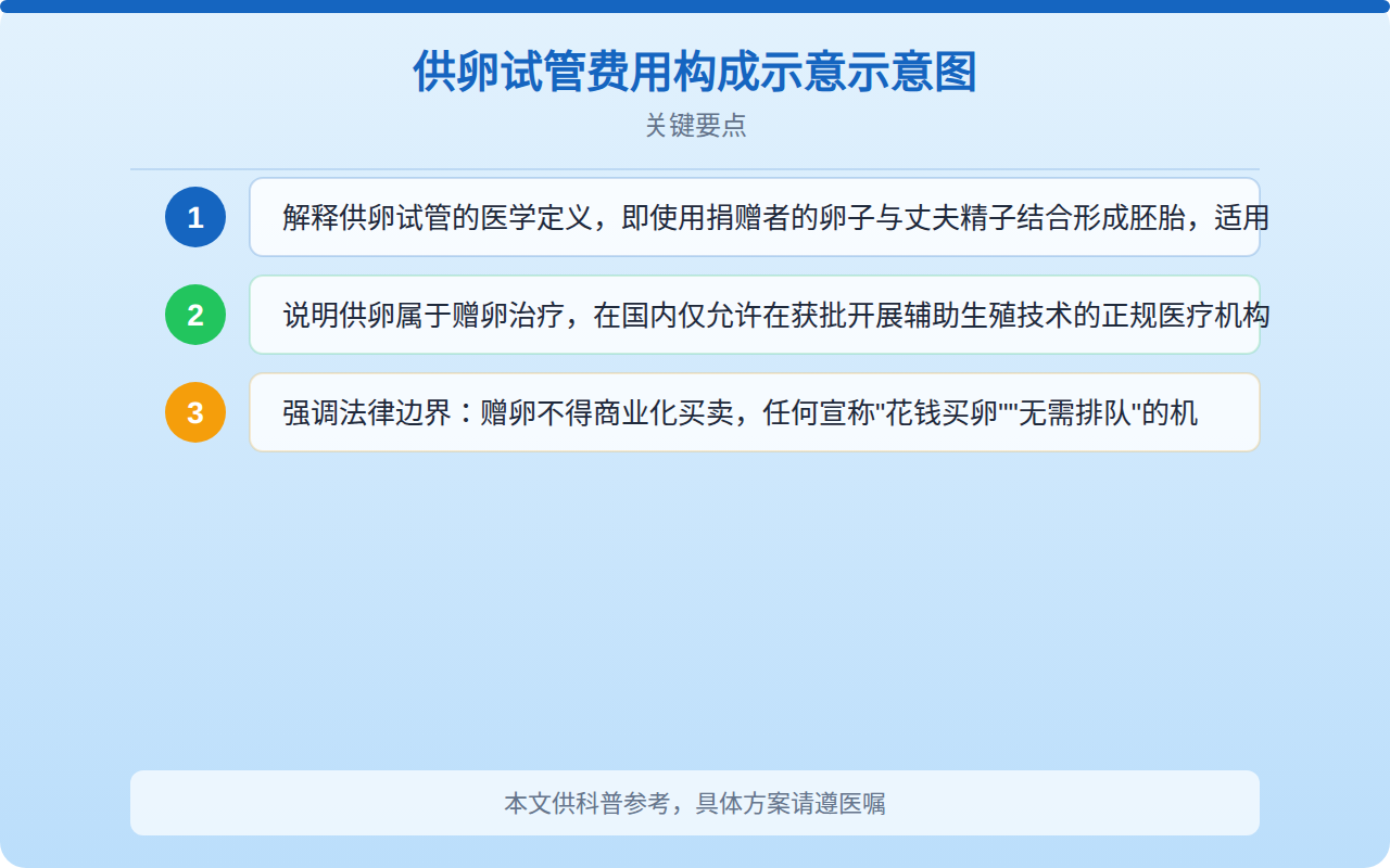 供卵试管费用构成比例示意图