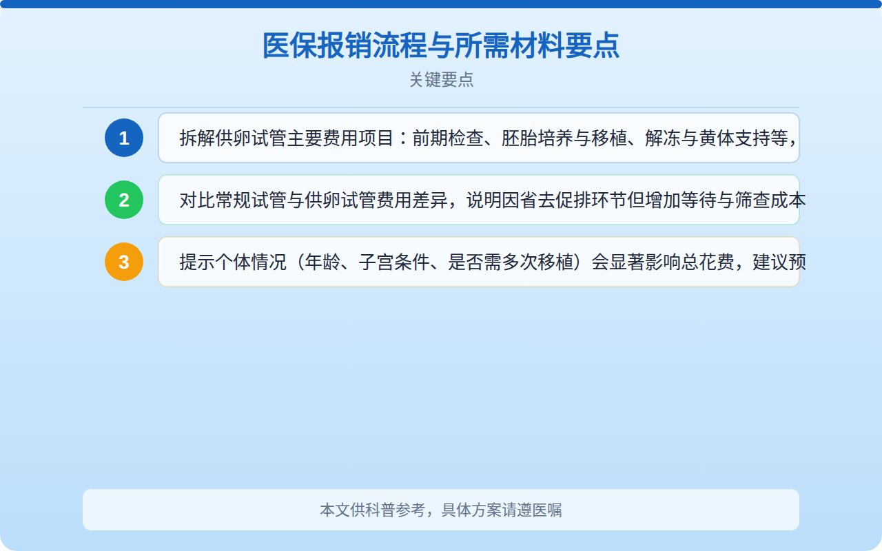 医保报销流程与所需材料要点