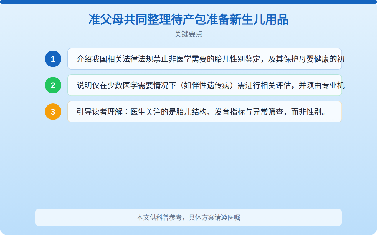 准父母共同整理待产包准备新生儿用品