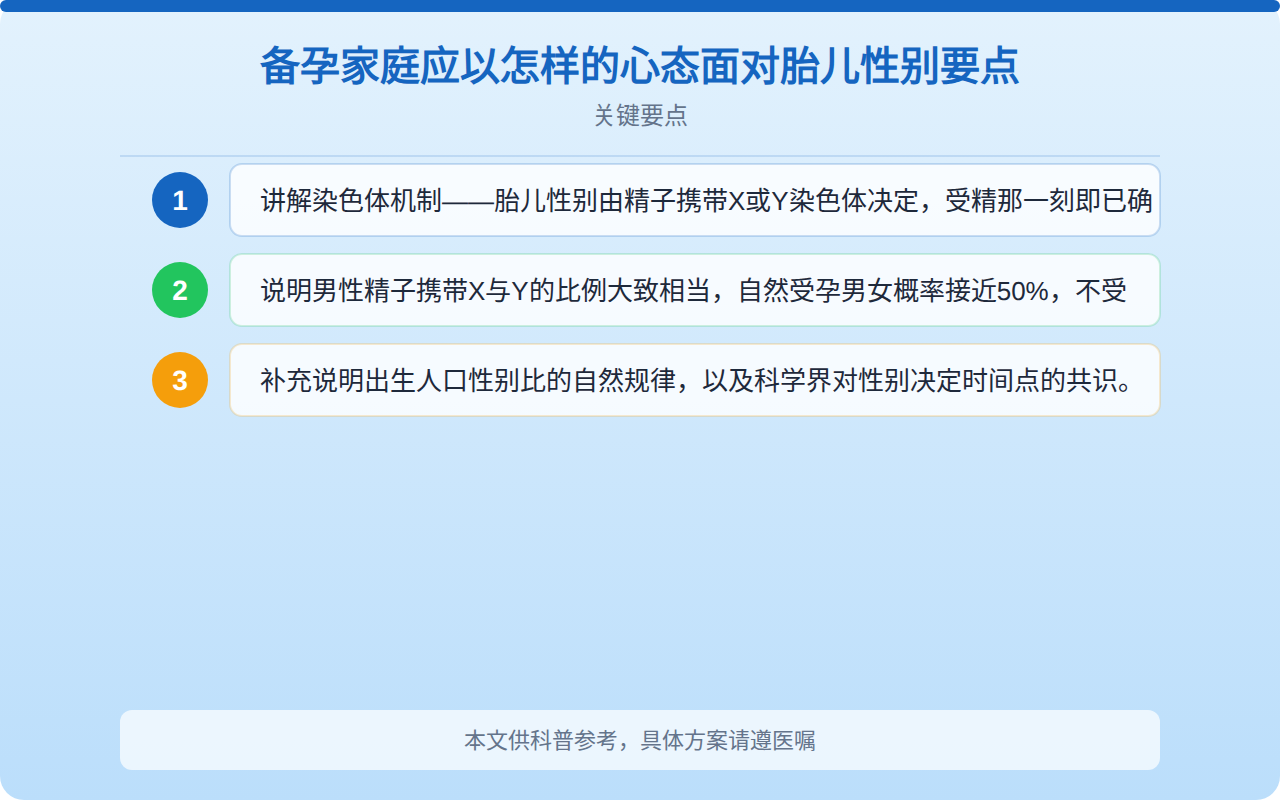 备孕家庭应以怎样的心态面对胎儿性别要点